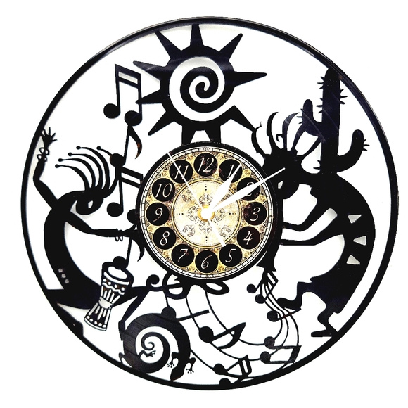 KOKOPELLI vinyl record clock        birthday gifts - Picture 1 of 2